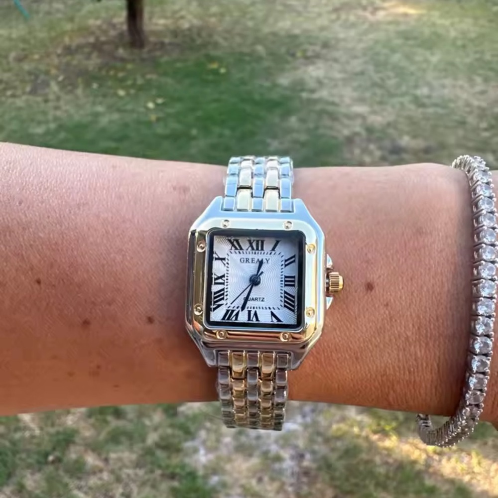 Panthere silver Watch Stainless Steel Jewelry Accessory